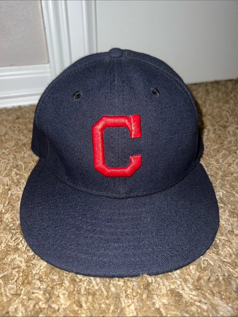 Rare Cleveland Indians Kids Navy Cap with Red 'C' Patch